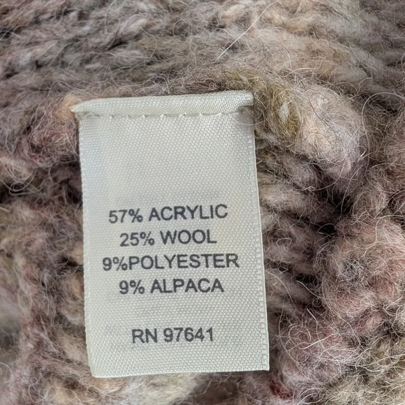 J. Jill Wool Blend Long Cardigan Sweater Y2K Ombre Knit Large - Picture 5 of 5